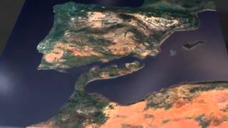 Plate Tectonics CGI of Mediterranean under a minute [upl. by Nama449]