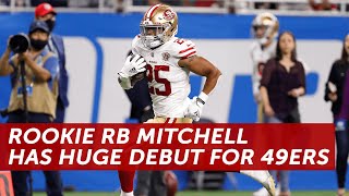 49ers rookie RB Elijah Mitchell delivers after Raheem Mostert exits  49ers Postgame  NBC Sports BA [upl. by Simara]