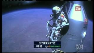 Austrian daredevil breaks sound barrier jumping from space [upl. by Godrich]