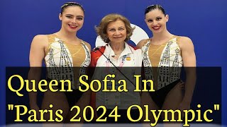 Queen Sofia attended paris 2024 olympic  queen sofia of spain  queen sofia  olympic 2024 games [upl. by Notgnirra]