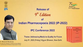 Indian Pharmacopoeia 2022 edition Salient Features of IP 2022  dkv Pharmaguidance [upl. by Hnamik]