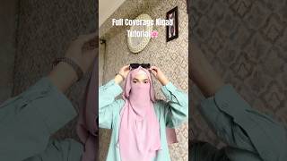 Easy Niqab tutorial by Tuba Naim simple hijab elegant tutorial niqab [upl. by Adarbil]