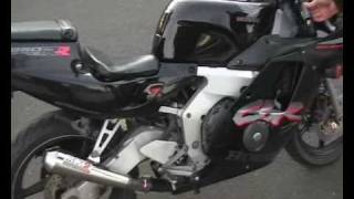 HONDA CBR 250 MEGAPHONE SLIPampON SOUND CHECK [upl. by Eirac]