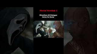 Mortal Kombat 1  Ghostface All Dialogue Intros Vs Ghostface And Geras [upl. by Pegg]