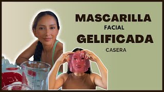 Piel hidratada Mascarilla Gelificada Casera DIY Romina Ricaldy [upl. by Laurella]