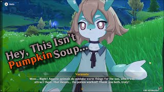 Hey This Isnt Pumpkin Soup  Genshin Impact 41 [upl. by Eilraep]