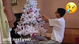 it’s no longer the holidays…  taking Christmas down vlog 😢😢 [upl. by Fates]