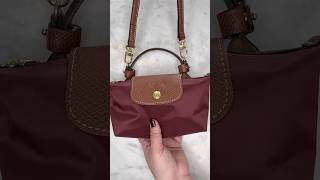 Longchamp Le Pliage Mini Conversion Kit  bags longchamplepliage purse purses [upl. by Tiana]