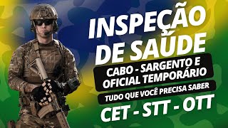 INSPEÇÃO DE SAÚDE  CABO SGT E OFICIAL TEMPORÁRIO DO EXÉRCITO  Tudo que você precisa saber [upl. by Lisette81]