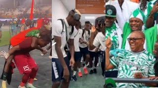 Super Eagles Nigeria Celebrate After Winning Angola 10 As They Are Qualified For AFCON Semi Final [upl. by Auqeenahs85]