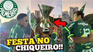 CHEGADA DO PALMEIRAS COM A TAÇA DO BRASILEIRÃO EM SÃO PAULO  FESTA DA TORCIDA 🏆 [upl. by Bjork373]