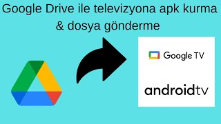 Google Drive ile Google Tvye ve Android Tvye apk kurma amp dosya gönderme [upl. by Anaynek]