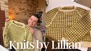 Knits by Lillian Podcast Ep 6  Arconia Sweater Test call and Spring knits [upl. by Atteve]