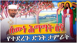 ሰሙነ ሕማማት ሰኞ  Semone Himamat በሰኞ ዕለት የተደረጉ ድንቅ ታምራት  በመምሕር ዶር ዘበነ ለማ Memher Dr Zebene Lemma [upl. by Yearwood]