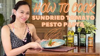 EASY STEPS FOR SUNDRIED TOMATO PESTO PASTA RECIPE [upl. by Alissa]