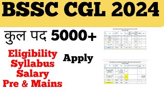 BSSC CGL 2024 [upl. by Oiluj]