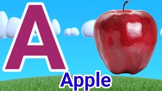 A for apple  अ से अनार  abcd  phonics song  a for apple b for ball c for cat  abcd song  abcde [upl. by Ellerahs]