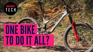 Could A Downhill Bike Be Your Only Mountain Bike  Downhill To Enduro Modifications [upl. by Chaddy]