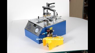 TAISHENG FRAME Quality machine frame underpinner vnailerpicture frame joint machine [upl. by Ociram]