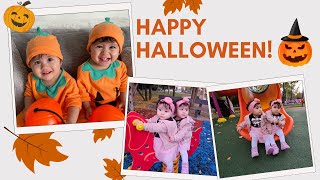 Our Halloween Day  Baby Twin Sisters Living in Romania [upl. by Alexandro]