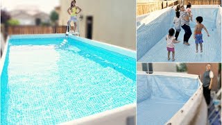 INSTALAMOS Y LLENAMOS NUESTRA PISCINA GIGANTE  VERANO ESTAMOS LISTOS VLOGS DIARIOS 048 [upl. by Bland134]