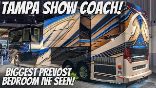 2021 Prevost Liberty Coach triple slide with 2 bedroom super slides [upl. by Durrell707]