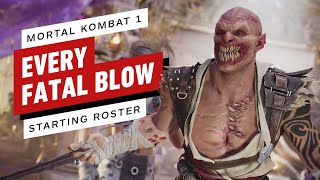 Mortal Kombat 1  All Fatal Blows Starting Characters [upl. by Ezar]