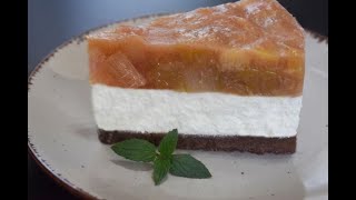 REBARBOROVÝ CHEESECAKE NEPEČENÝ JEDNODUCHÝ [upl. by Shedd973]