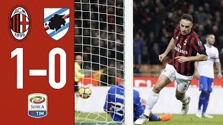 Highlights  AC Milan 10 Sampdoria  Serie A 201718 [upl. by Kurr]