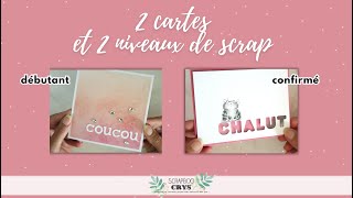 Et VOUS quel est votre NIVEAU en SCRAP  2 cartes pour le savoir  Tuto carterie scrapbooking [upl. by Harret579]