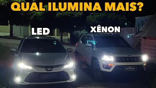 LED vs XÊNON  QUAL ILUMINA MAIS [upl. by Siryt]