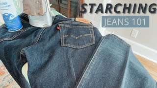 How to Starch Jeans [upl. by Kemppe]