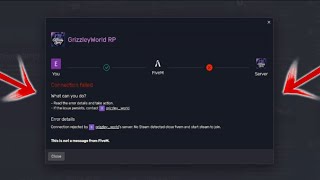 HOW TO FIX FIVEM CONNECTION ERROR FAILED WORKS IN ALL SERVERS‼️ GTA RP  GRIZZLEYWORLDRP [upl. by Detta]
