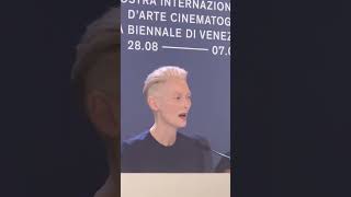 Tilda Swinton on Her Relationship to Death at Venice Film Festival Press Conference [upl. by Enoval]