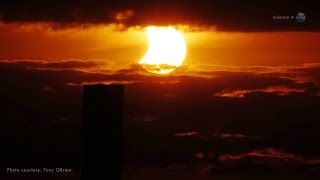 ScienceCasts Sunset Solar Eclipse [upl. by Havard]