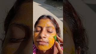 Glow skin care skincare aloevera turmeric justamoment wow youtubeshorts thanksforwatching [upl. by Alemac]