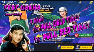 RATE GACHA DI 4 AKUN BANNER GENZO 1x GOLD amp RED TIKET Captain tsubasa ACE cta gacha [upl. by Elreath]