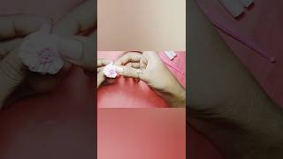 Diy clay cute ringclay flower ring shorts claycraft [upl. by Diantha]