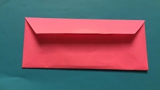 DIY  Easy origami envelope tutorialរបៀបបត់ស្រោមសំបុត្រ​ ងាយៗ [upl. by Noterb]