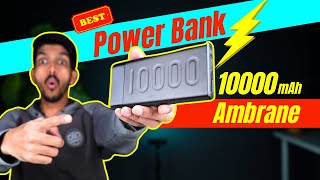 Ambrane 10000 mAh Power Bank Review  Best Power Bank Under 1000⚡  20W Fast Charging [upl. by Slocum877]