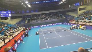 Nishikori vs Fucsovics Court Level Tennis at Bratislava 125 Challenger insane rallies🤯 [upl. by Halfdan648]