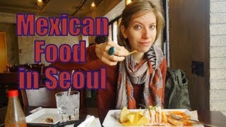 Eating fajitias amp enchiladas at a Korean Mexican Restaurant Julio located in Jongno Seoul Korea [upl. by Ninon663]