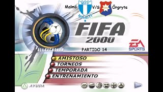 Malmö vs Örgryte  Liga Sueca Temporada  FIFA 2000 PS1 [upl. by Alrick576]