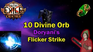 321 Budget Doryanis Flicker Strike Low Investment  Path of Exile Crucible [upl. by Halian]