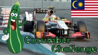 F1 2012 Career Mode Part 2 Malaysia Cucumber Challenge [upl. by Juta]