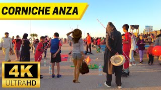 Corniche Anza Agadir Morocco Virtual Walking Tour【4K 60fps】 جولة في كورنيش أنزا أكادير [upl. by Durante]