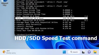 How to Speed Test SSDHDD with only 1 command [upl. by Livingstone18]