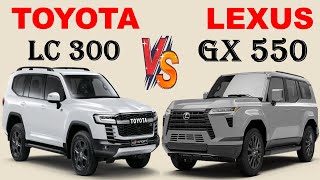 ALL NEW Toyota Land cruiser LC300 GR Sport Vs LEXUS GX 550  Full Comparison [upl. by Spiegelman]