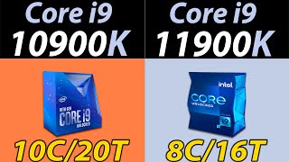 i910900K Vs i911900K  10 Cores Vs 8 Cores  How Much Performance Difference [upl. by Bacon361]