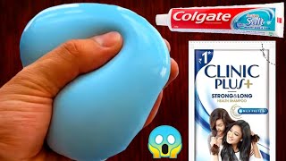 SHAMPOO amp TOOTHPASTE SLIME💦💯 How to make Slime with Clinic Plus Shampoo amp Colgate Toothpaste [upl. by Ross]